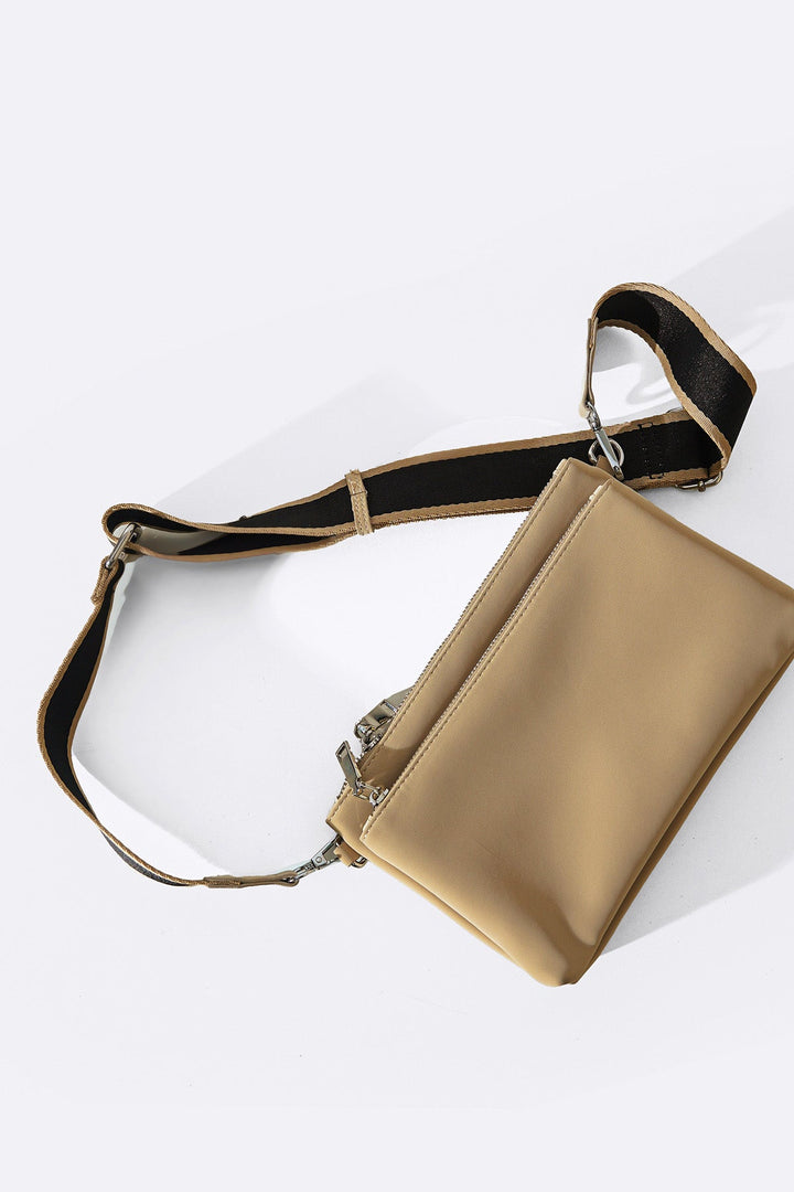 OFF WHITE VELVET PEACH CROSSBODY