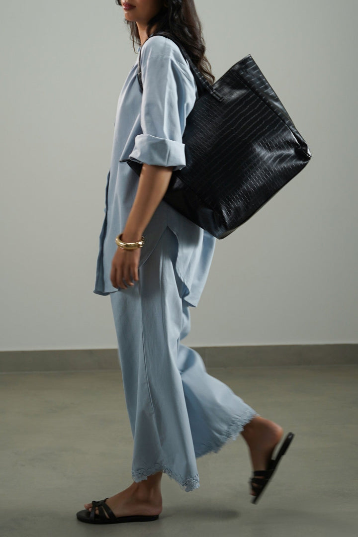 BLACK RAVELLO TOSS-IN TOTE