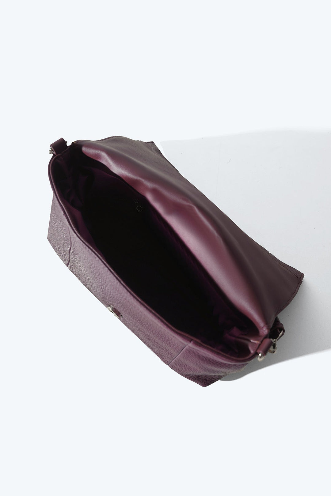 BURGUNDY MENORA CROSSBODY BAG