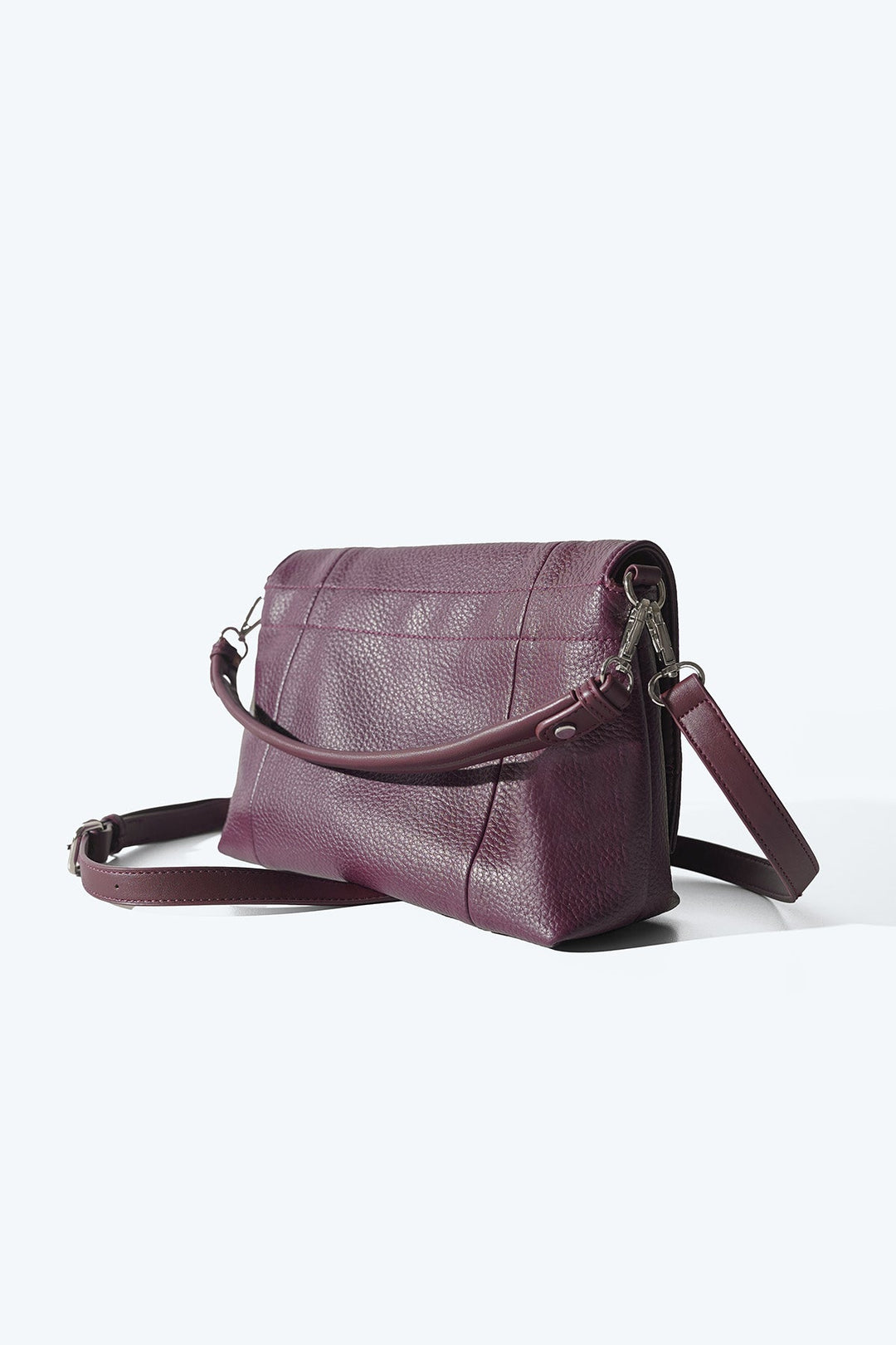 BURGUNDY MENORA CROSSBODY BAG