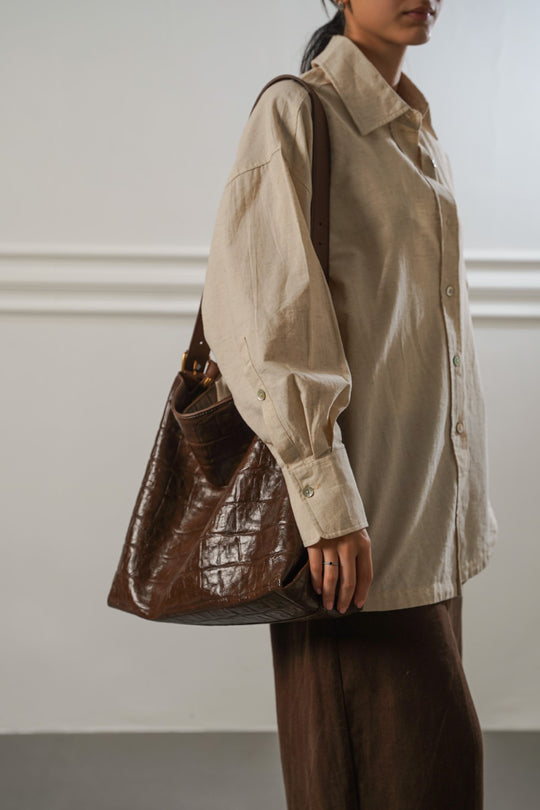 EMBOSSED TOTE BAG