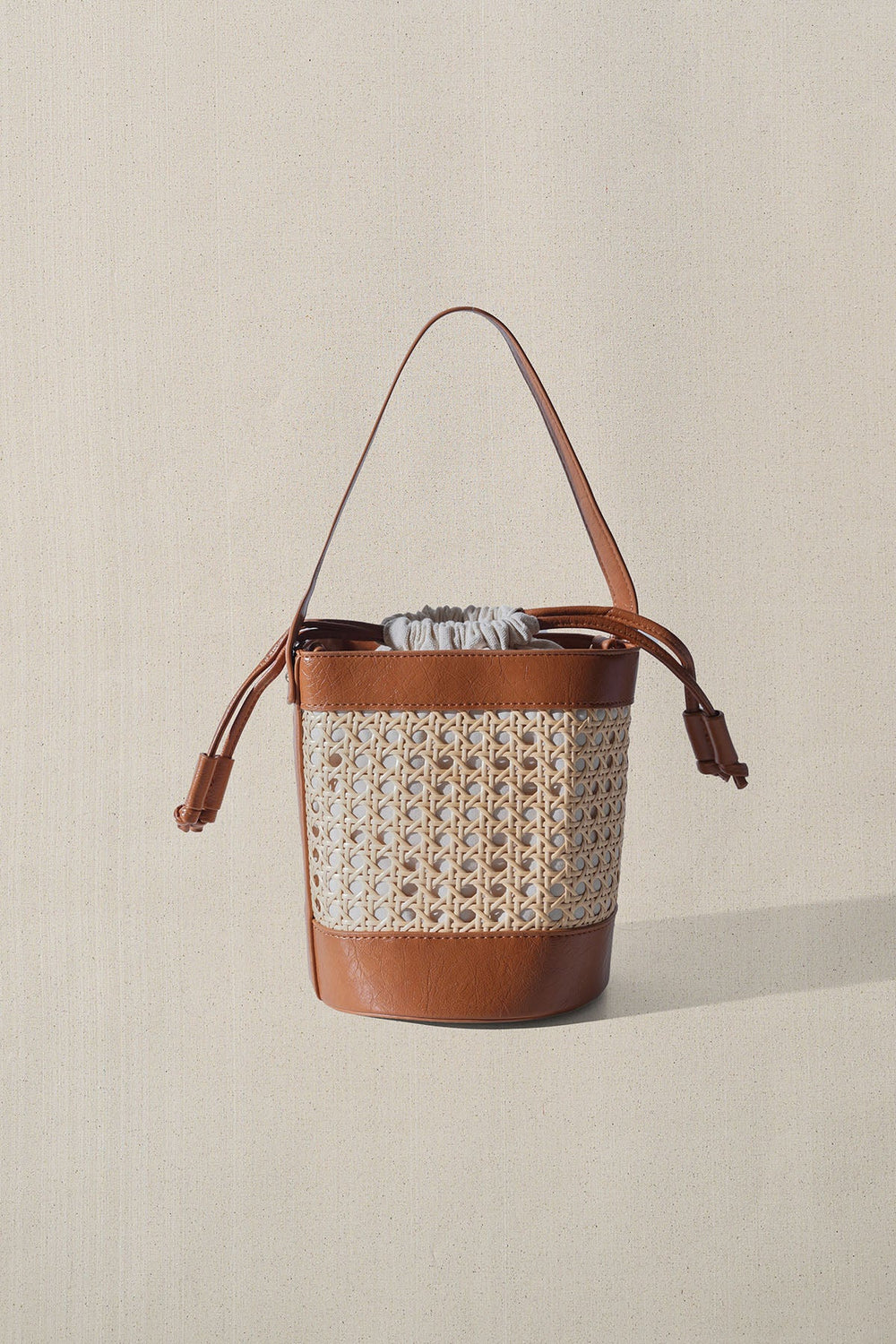 CAMEL TROPICANA BUCKET BAG