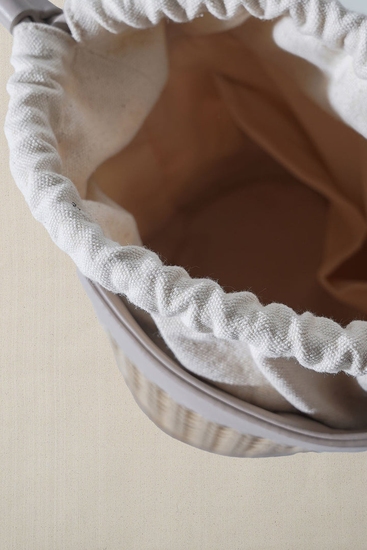 TAUPE TROPICANA BUCKET BAG