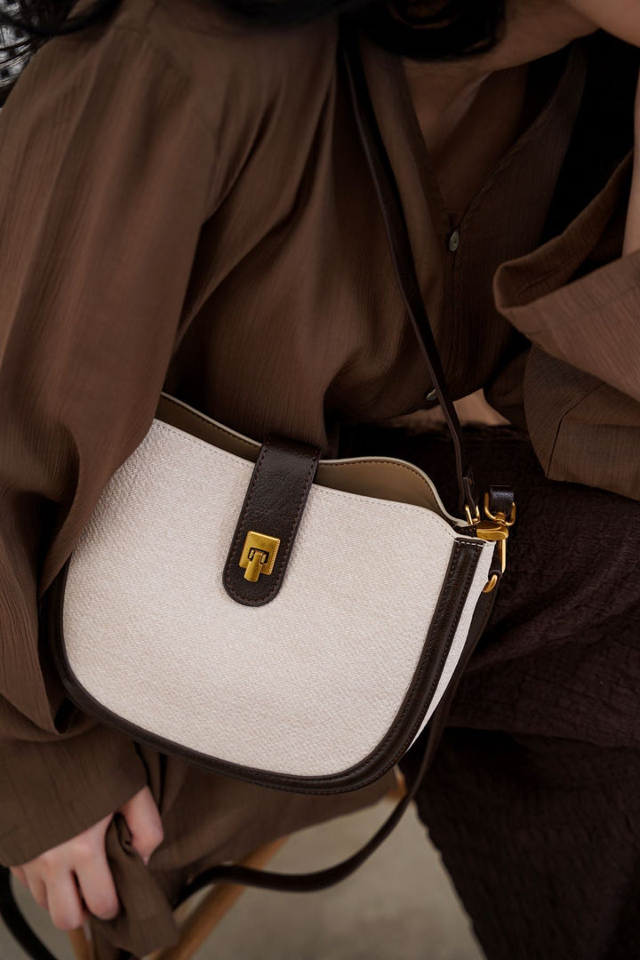 CREAM BADARO CROSSBODY BAG