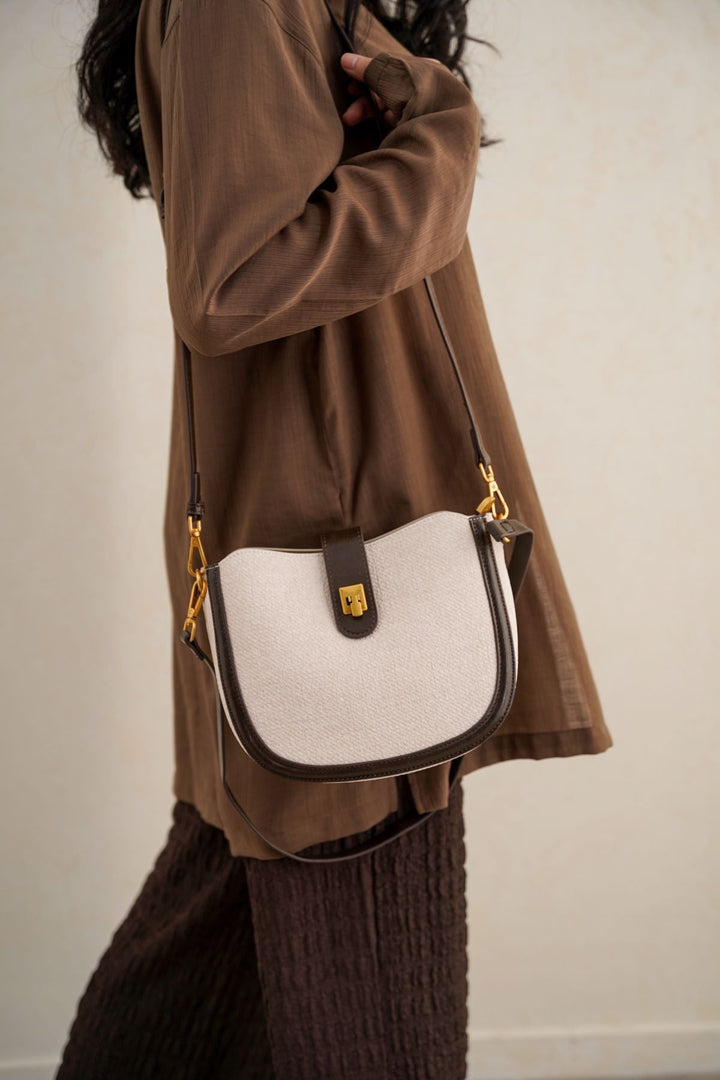 CREAM BADARO CROSSBODY BAG