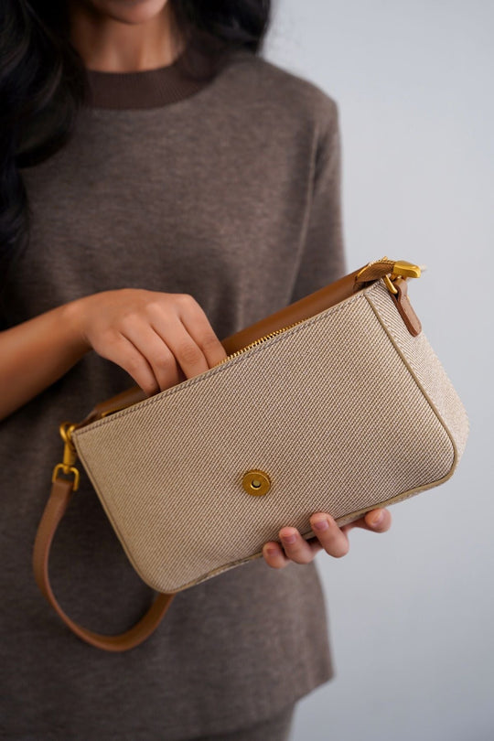 BEIGE STUDIO SHOULDER BAG