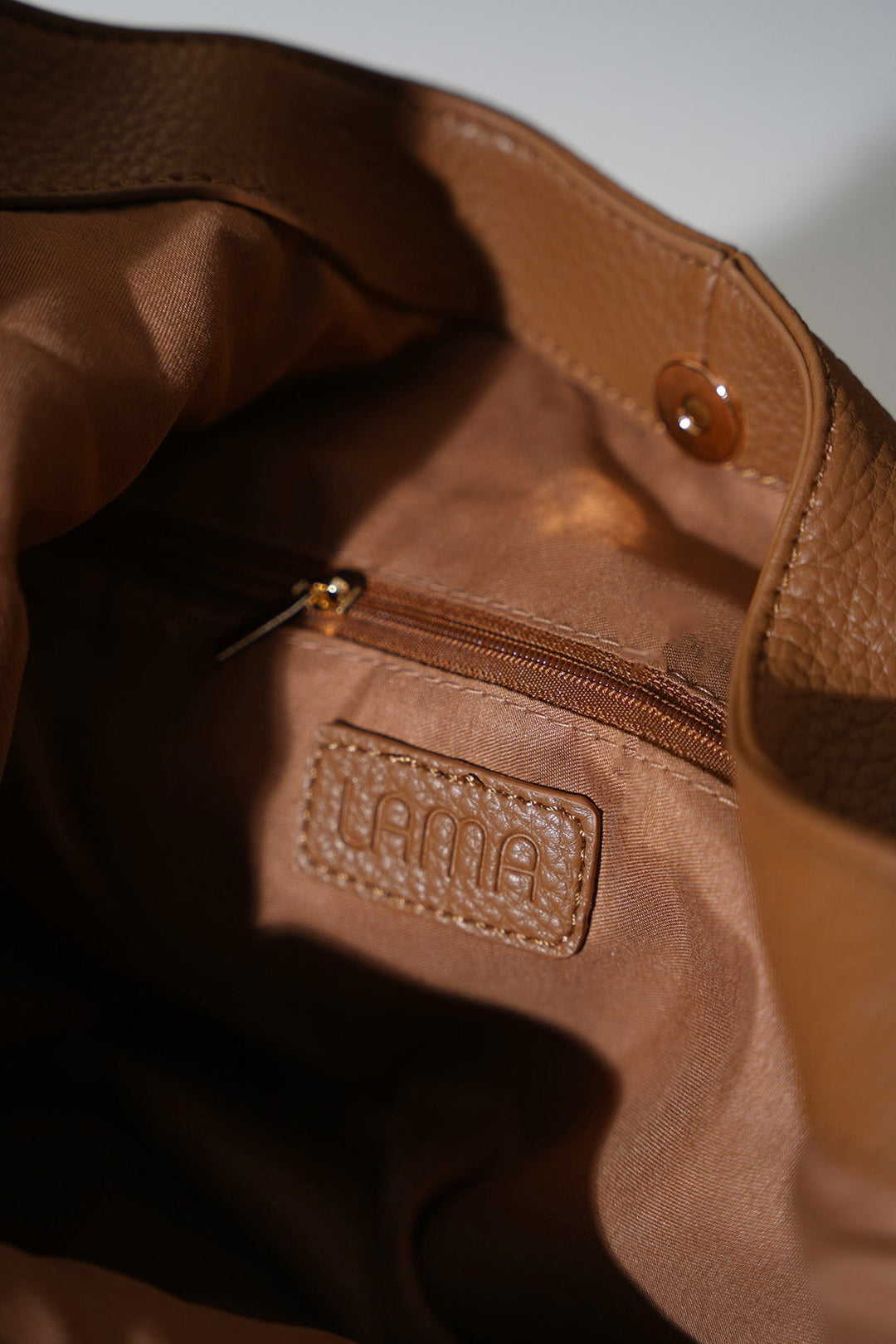 TAUPE SLOUCHY SOFT TOTE