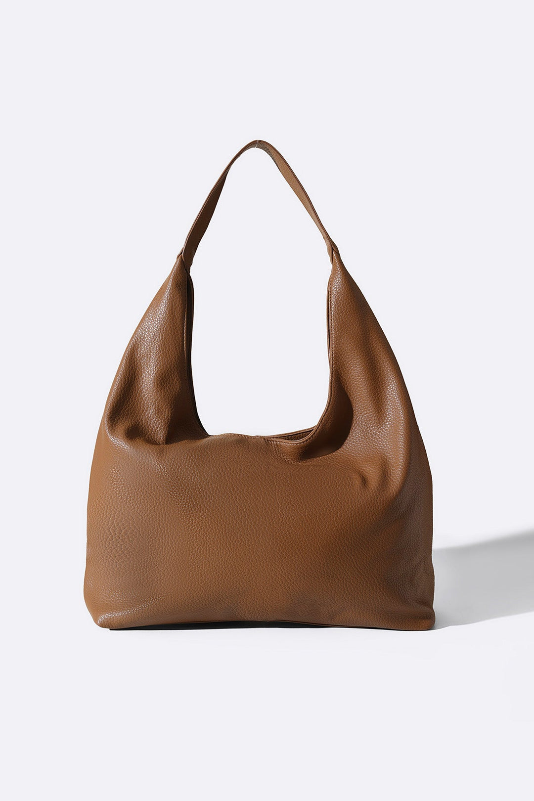 TAUPE SLOUCHY SOFT TOTE