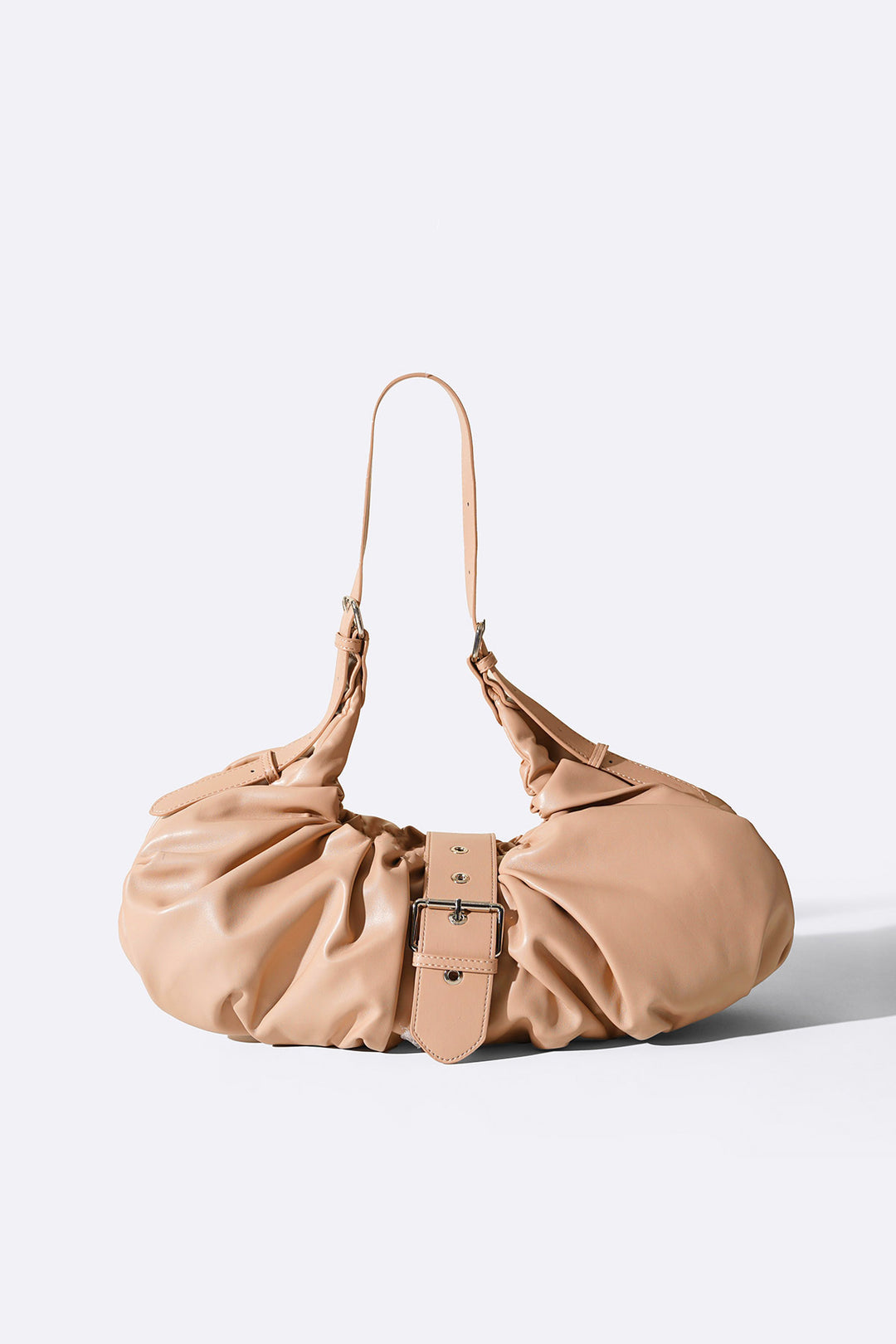 BEIGE CROISSANT SHOULDER BAG