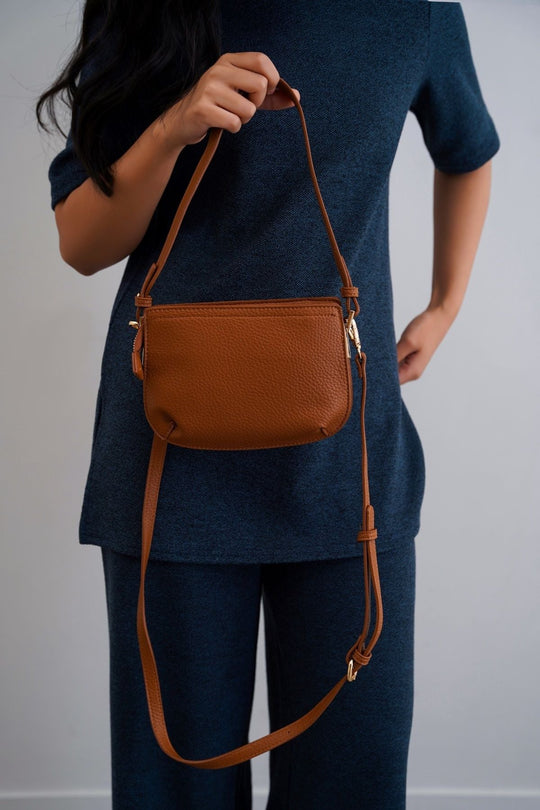 TAN BUTTER CROSSBODY BAG