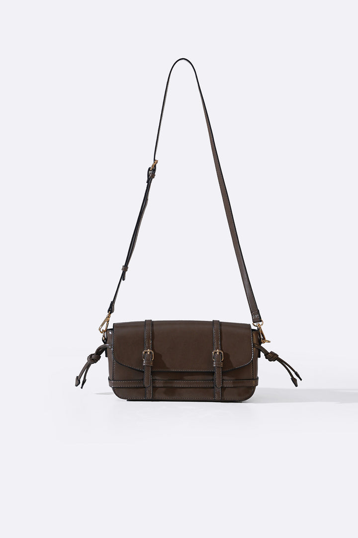 DARK BROWN ELBE CROSSBODY BAG
