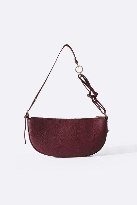BURGUNDY AFTER HOURS SHOULDER BAG