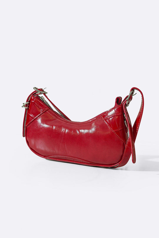 RED LARA SHOULDER BAG