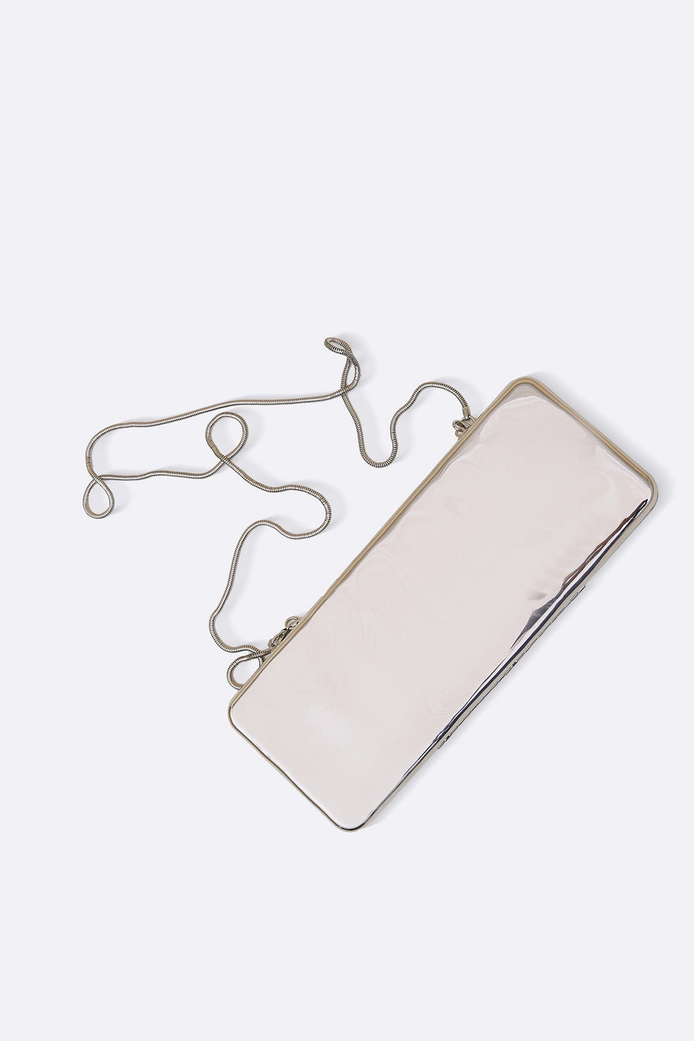 SILVER METALLIC NIGHT CLUTCH