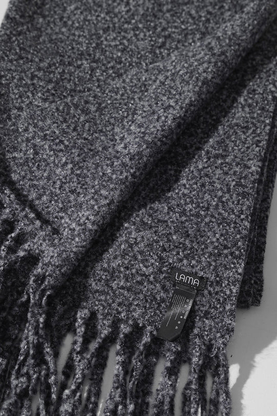 MELANGE GREY COZY MELANGE SCARF