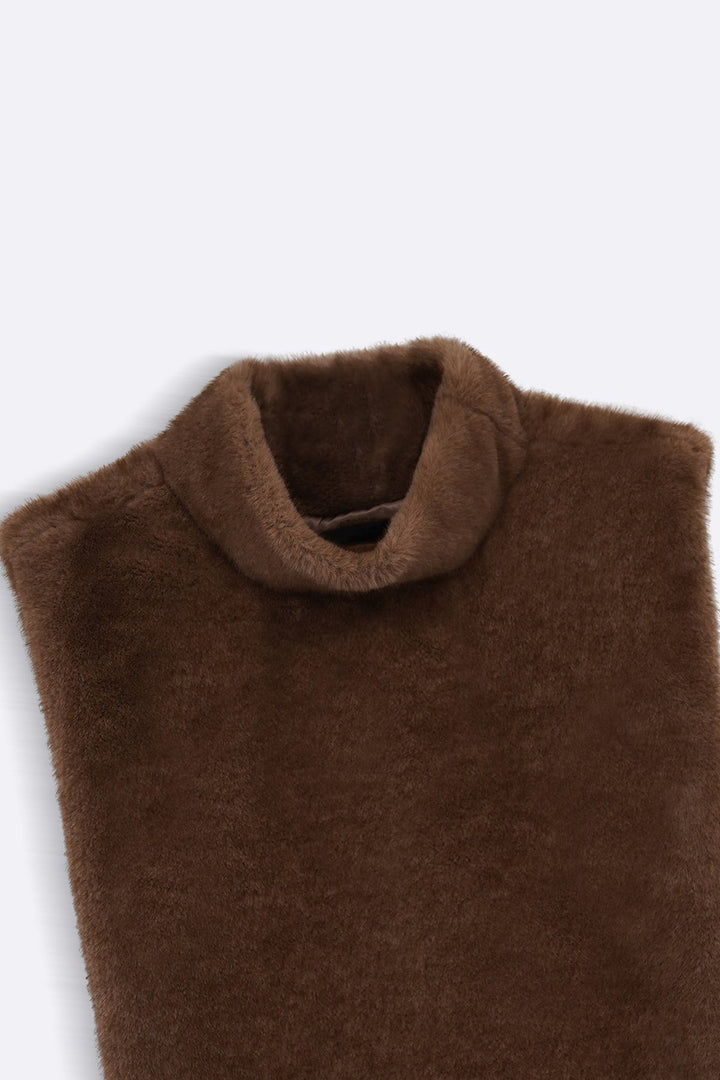 COFFEE FAUX FUR WARMER
