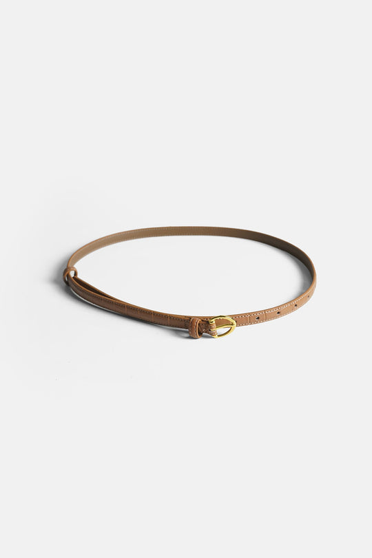 BEIGE-REY TEXTURED BELT