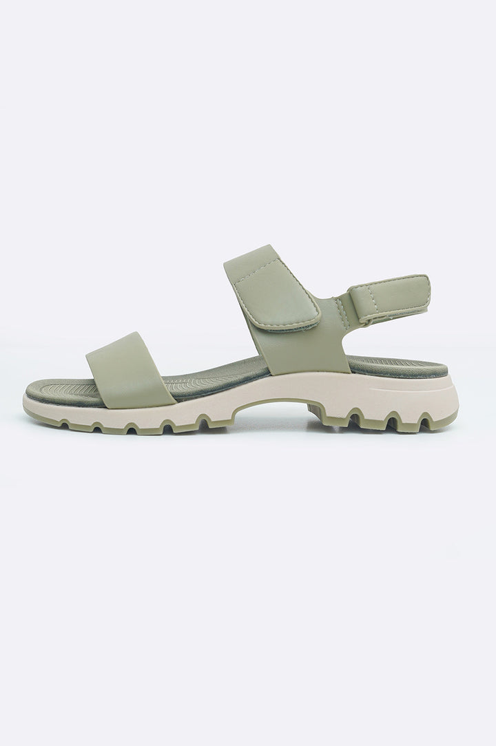 GREEN CHUNKY SANDALS