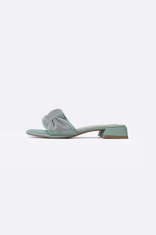 MINT GREEN ZUMA BLOCK HEEL