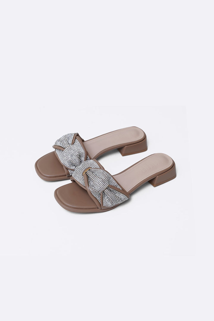 TAUPE ZUMA BLOCK HEEL
