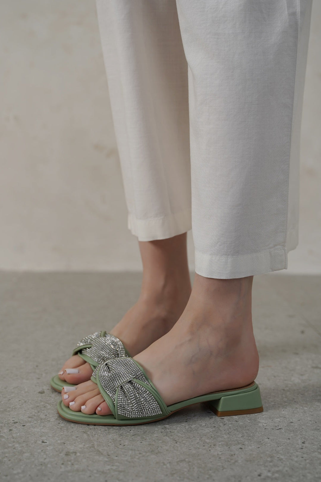 MINT GREEN ZUMA BLOCK HEEL