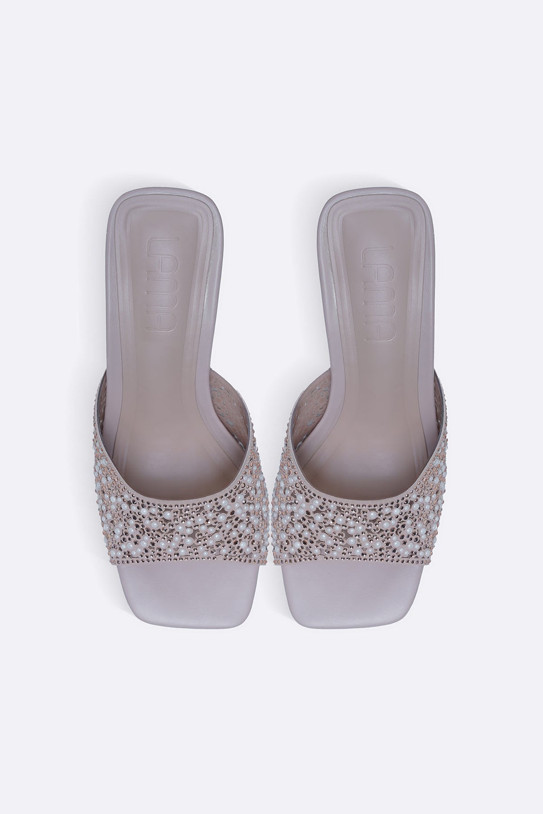 NUDE GLITTER BEAD STILETTOS