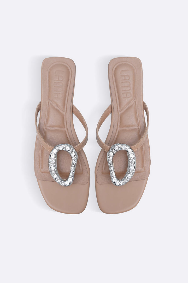 KHAKI BROOCH SLIDES