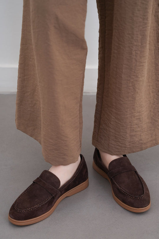 PALM & PEBBLE LEATHER LOAFERS