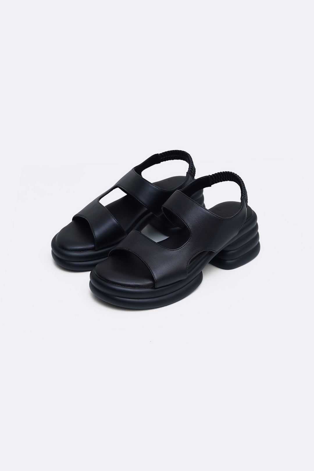 BLACK BUBBLE MAMA SLINGBACKS