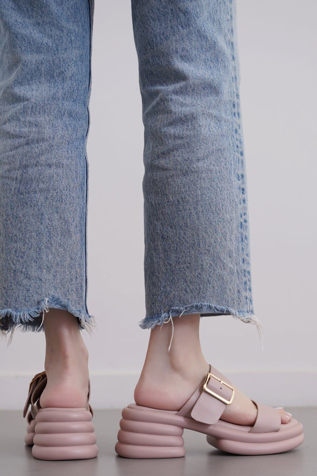 DIRTY PINK BUBBLE MAMA HEELS