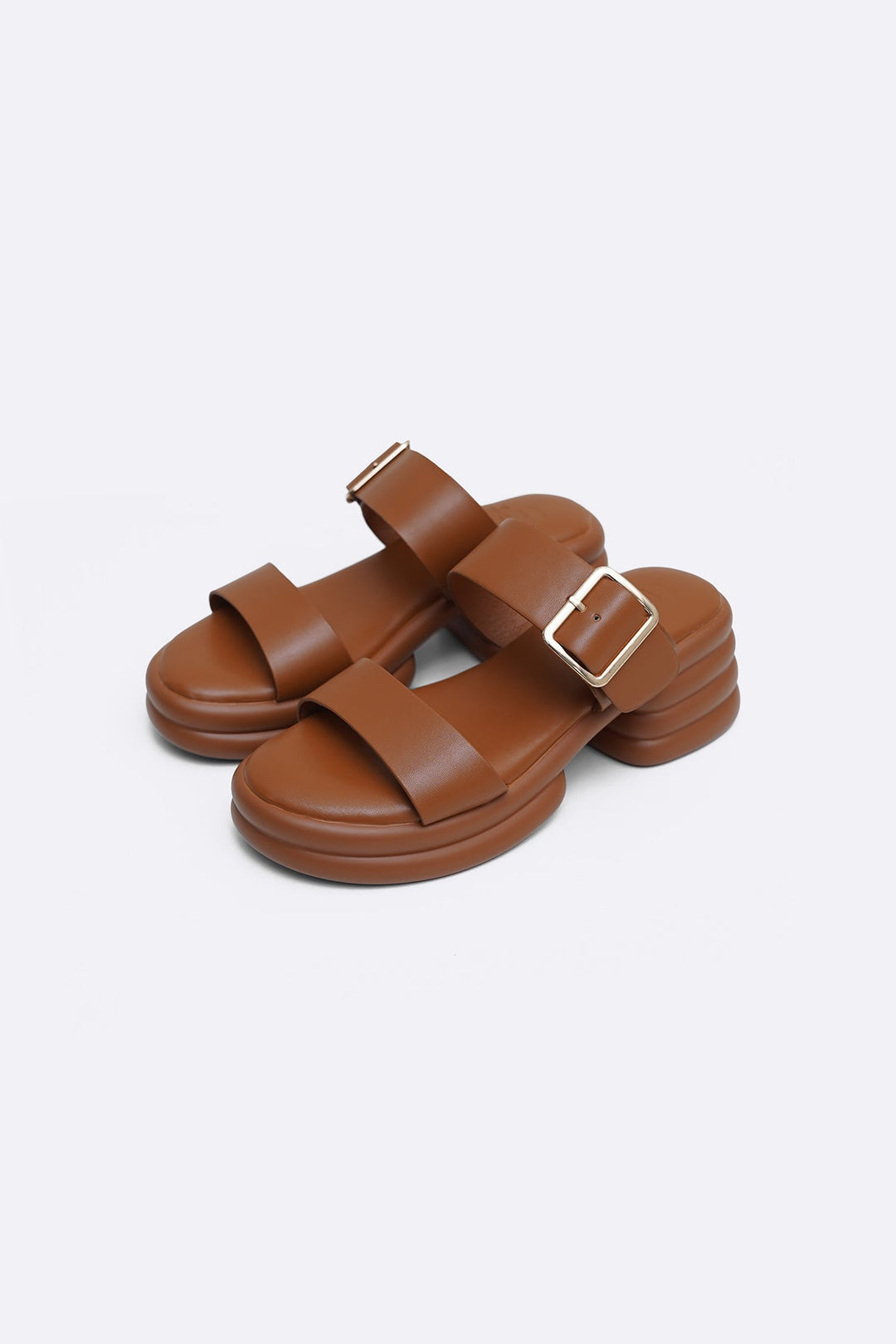 TAN BUBBLE MAMA HEELS