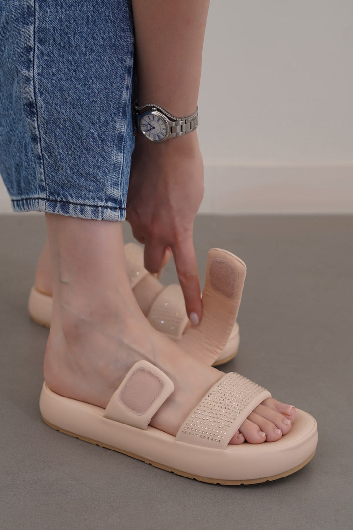 PINK SPARKLE MAMA SLIDES