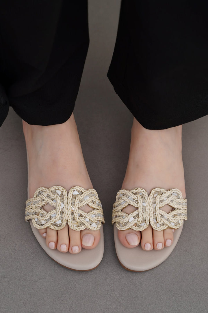 WHITE MINI CRYSTAL SLIDES