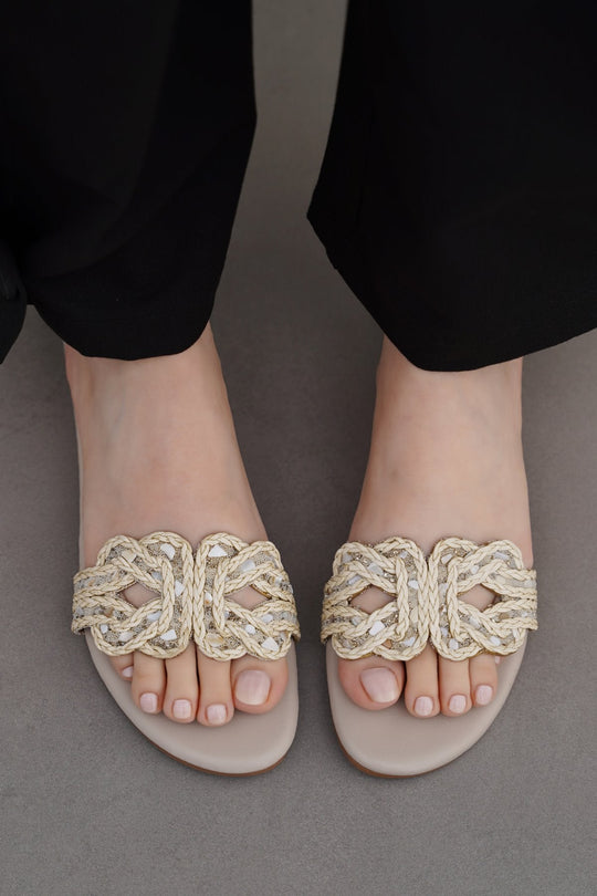 WHITE MINI CRYSTAL SLIDES