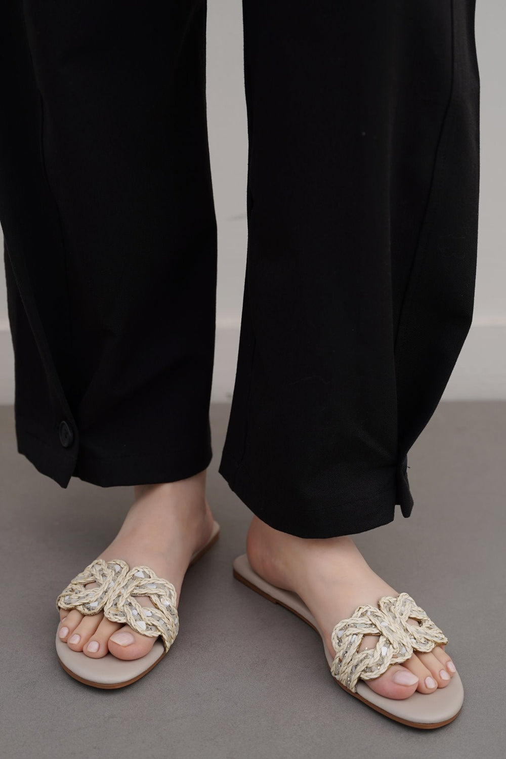 WHITE MINI CRYSTAL SLIDES