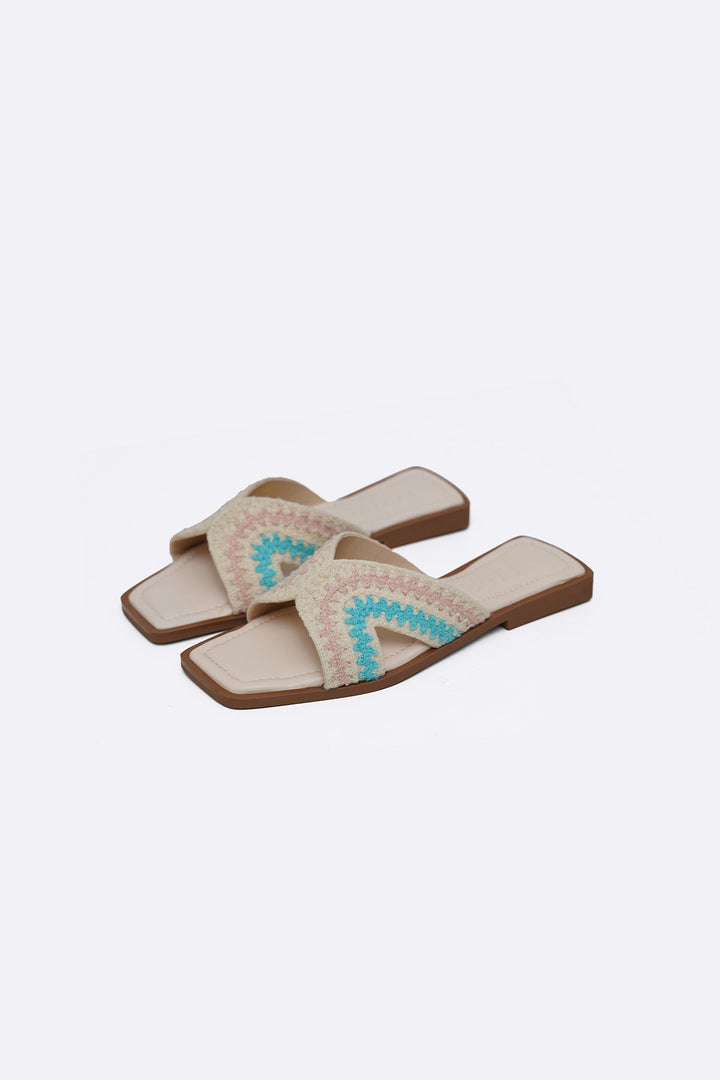 OFF WHITE GO TROPICAL SLIDES