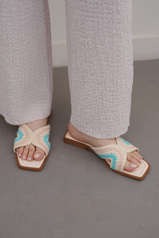 OFF WHITE GO TROPICAL SLIDES