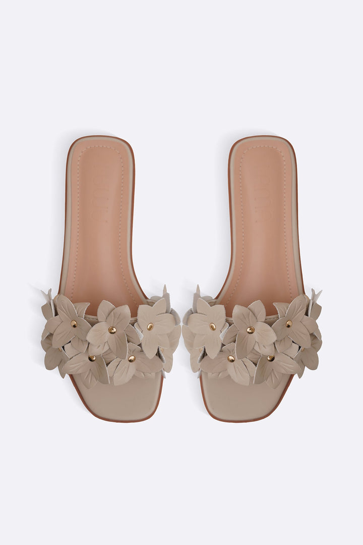 BEIGE EVERYDAY DAISY SLIDES