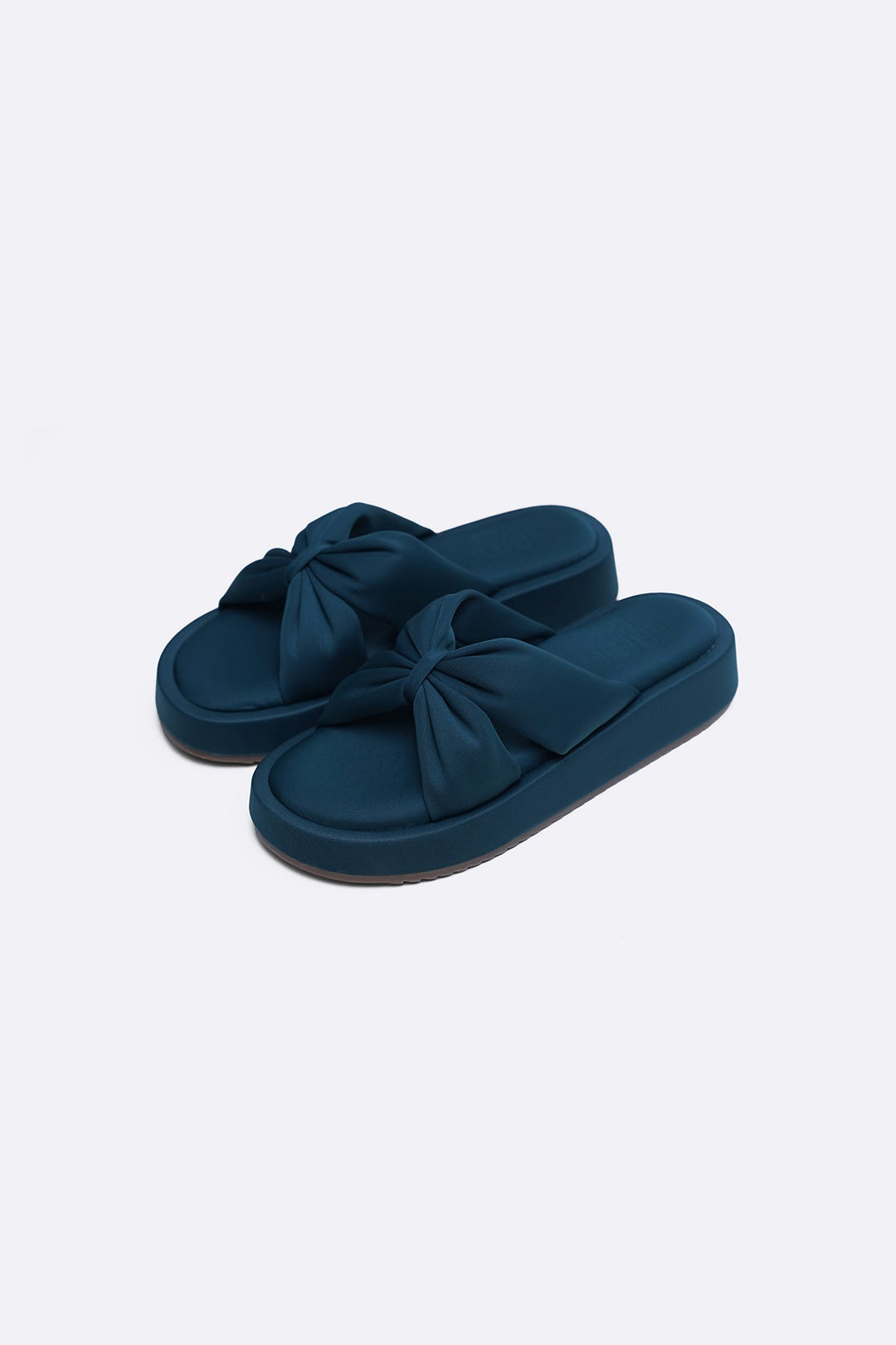 DARK GREEN BOW MAMA SLIDES