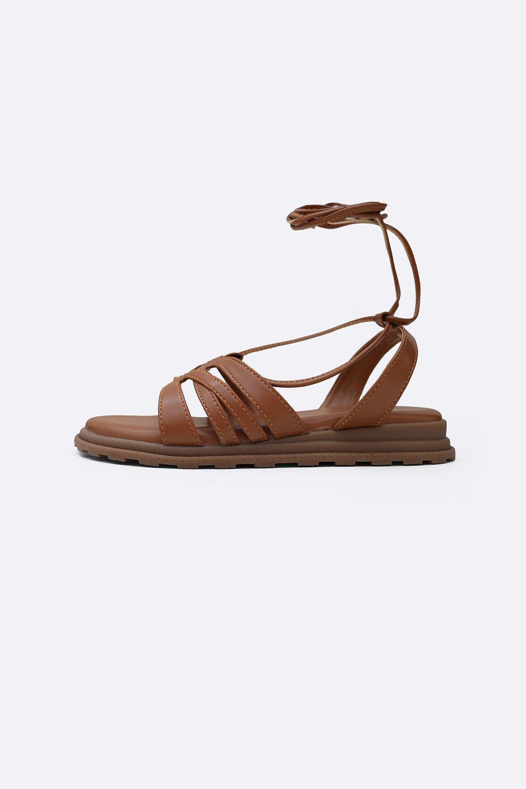 TAN COMFY GLADIATOR SANDALS