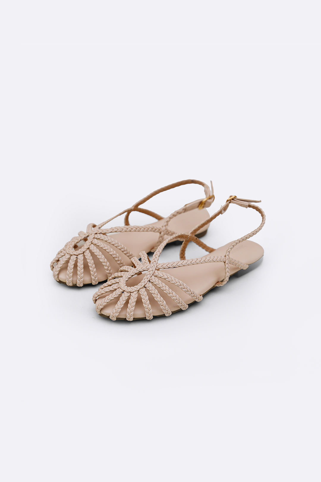 OFF WHITE RIVIERA BRAID SANDALS