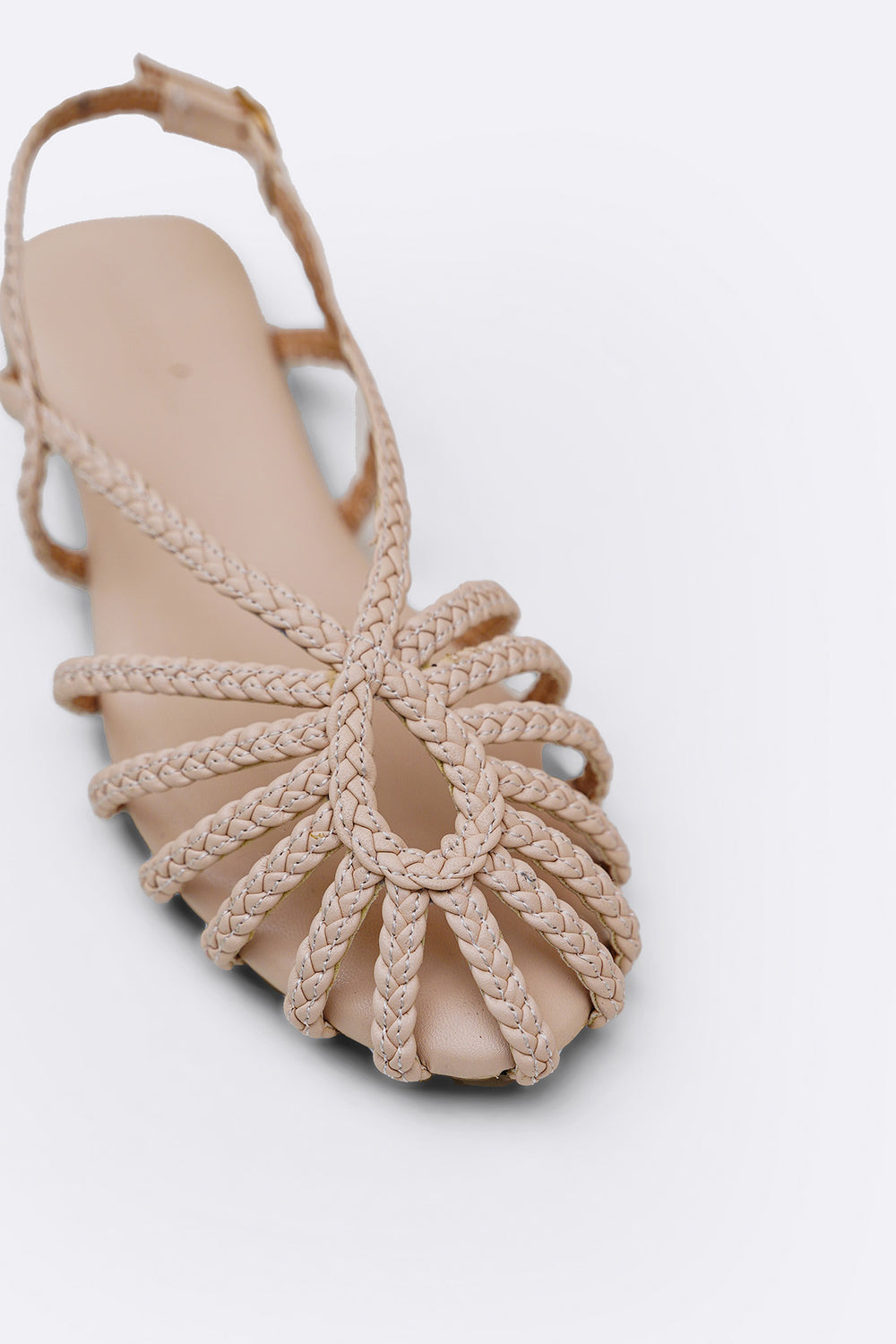 OFF WHITE RIVIERA BRAID SANDALS