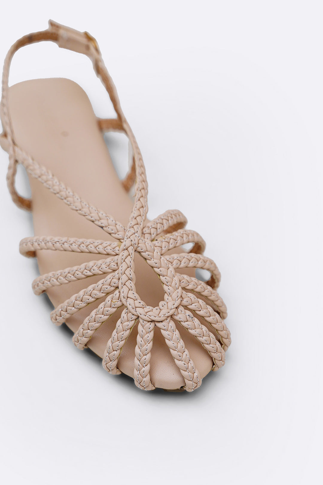 OFF WHITE RIVIERA BRAID SANDALS