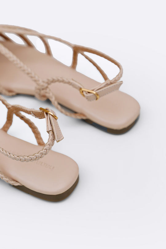 OFF WHITE RIVIERA BRAID SANDALS