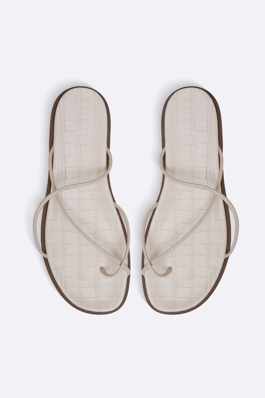 OFF WHITE STRAP TRACK SLIDES