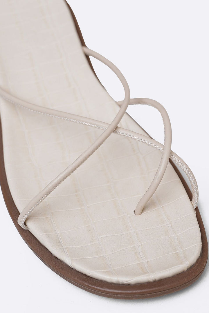 OFF WHITE STRAP TRACK SLIDES