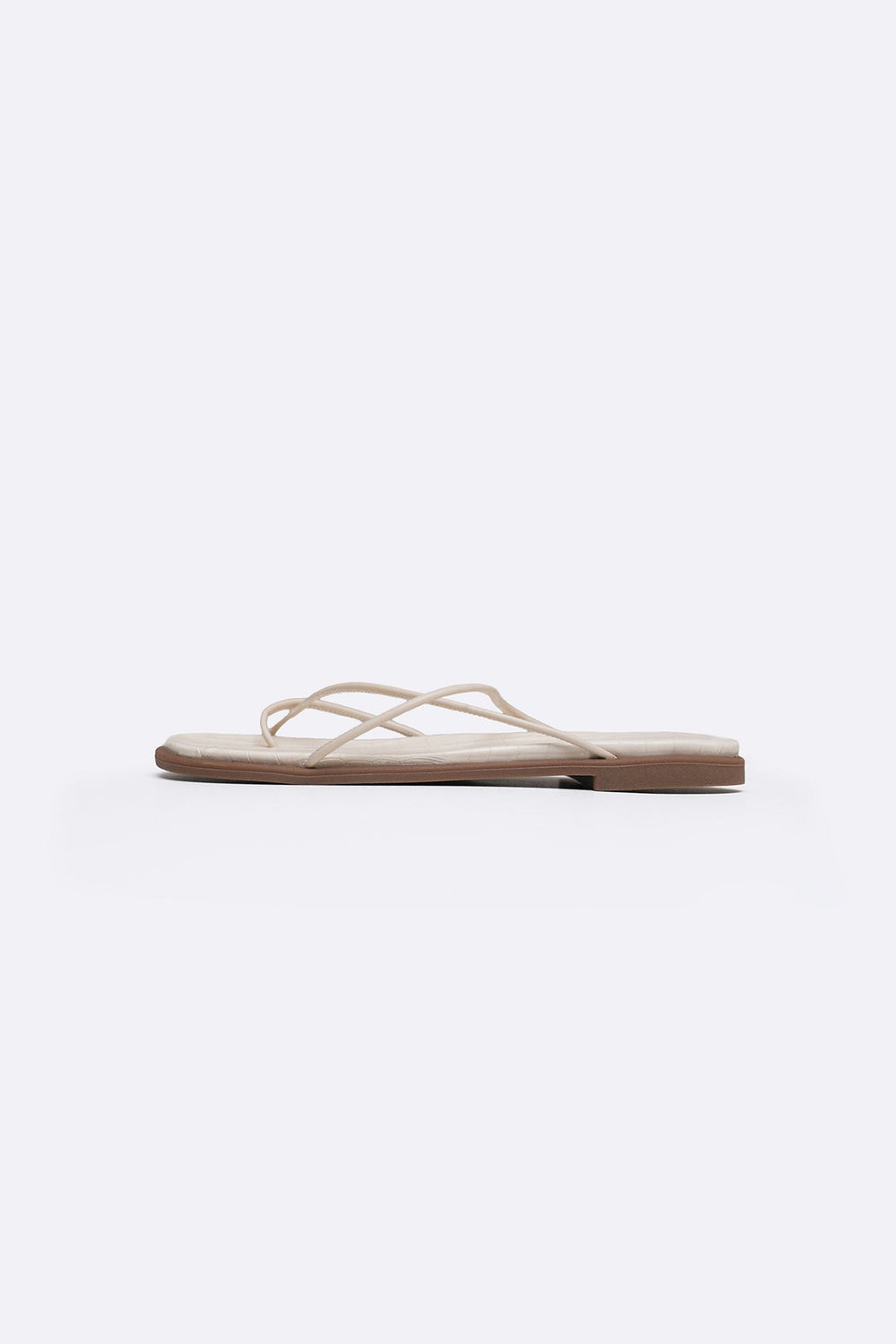 OFF WHITE STRAP TRACK SLIDES