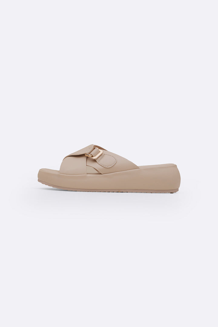OFF WHITE MARSHMALLOW MAMA SLIDES