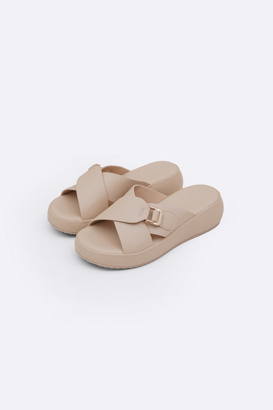 OFF WHITE MARSHMALLOW MAMA SLIDES