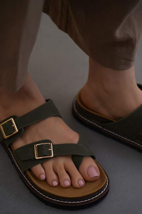 ATHENS BUCKLE SLIDES